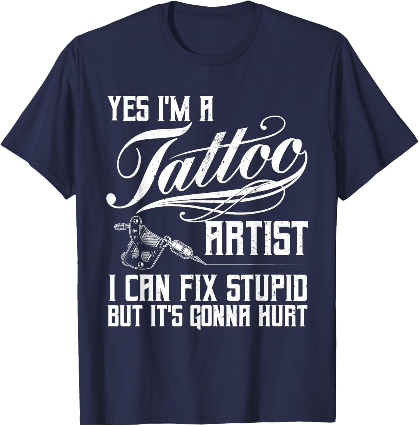 Funny Tattoo Artist Art Women Tattooer Tattoo Artist T-Shirt - T-Shirt | Navy
