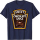 Sweet Chocolate Sauce Funny Bottle Label Condiment design T-Shirt - T-Shirt | Navy