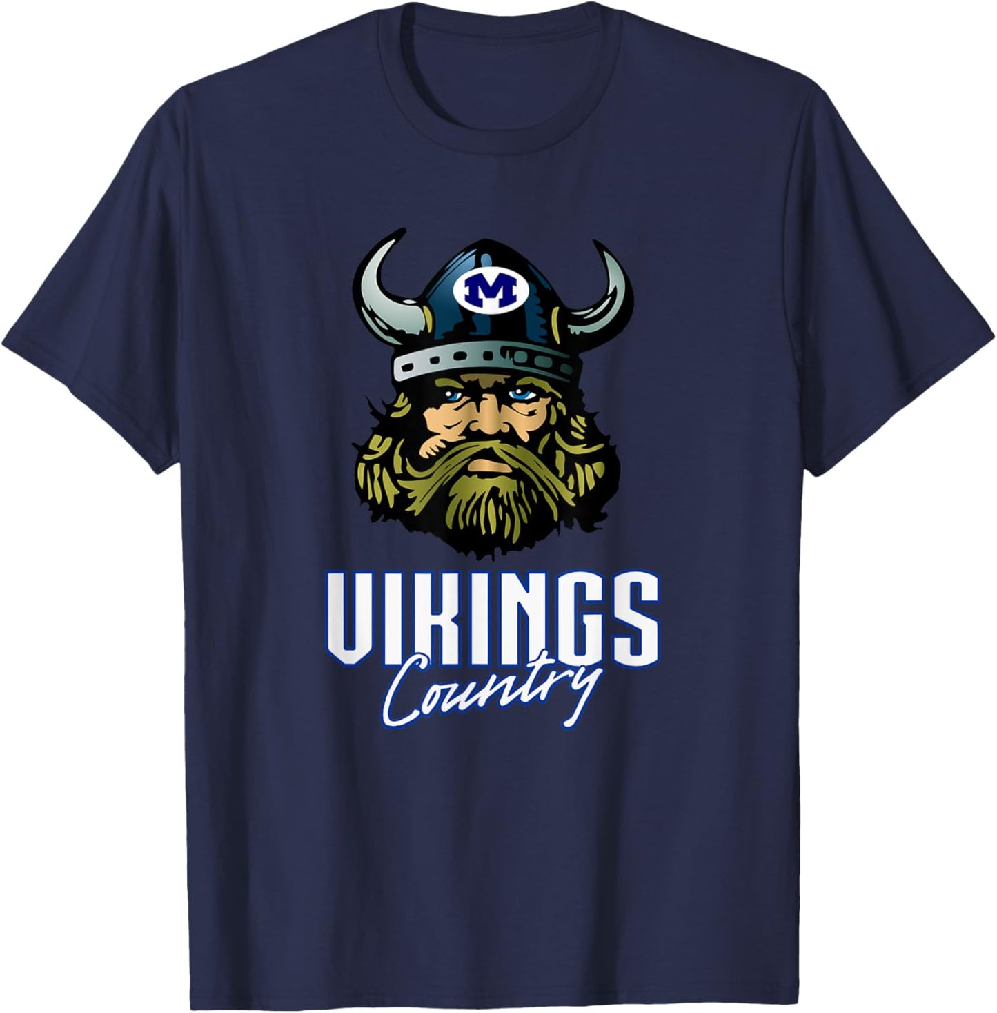 Miamisburg Vikings Logo Country HS T-Shirt - T-Shirt | Navy