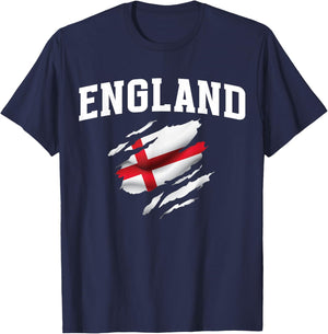 England Flag Men Women Kids T-Shirt - T-Shirt | Navy