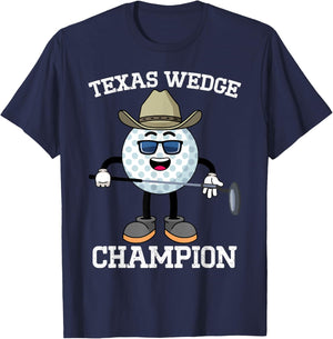 Golf Putter Texas Wedge Golf Club Texas Cowboy Country Club T-Shirt - T-Shirt | Navy