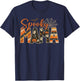 Spooky Mama Funny Mom Halloween Ghost Witch Bat T-Shirt - T-Shirt | Navy