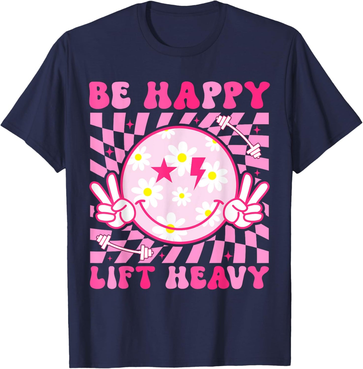 Funny Lift Heavy Workout Shirt for Gym Lover Bodybuilder T-Shirt - T-Shirt | Navy