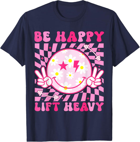Funny Lift Heavy Workout Shirt for Gym Lover Bodybuilder T-Shirt - T-Shirt | Navy