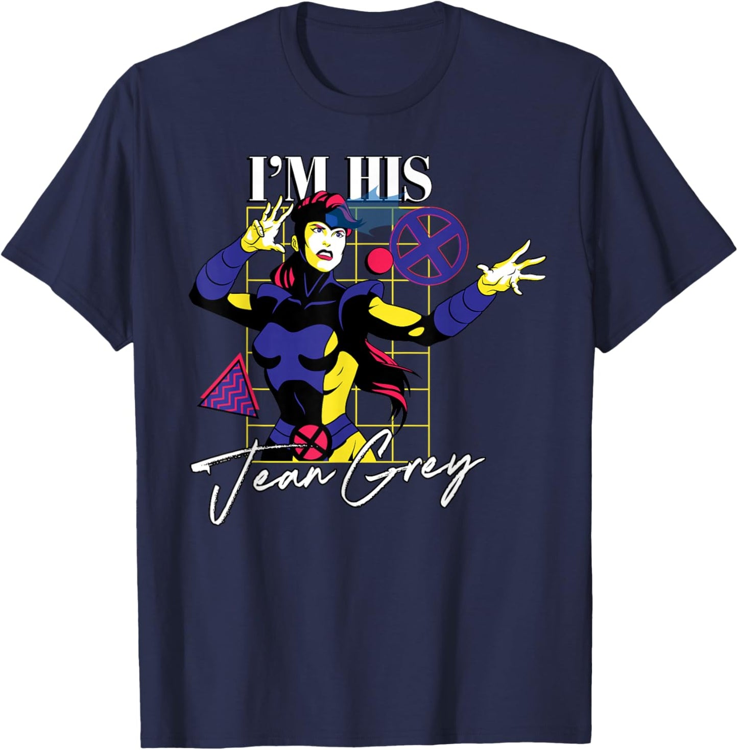 Marvel Super Heroes X-Men Couples Matching I’m His Jean Grey T-Shirt - T-Shirt | Navy