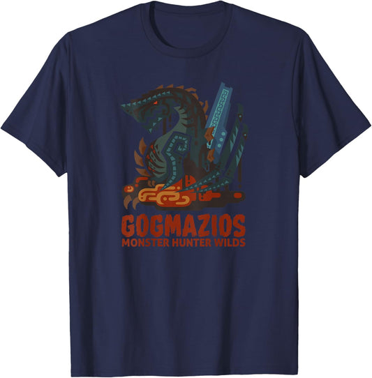 Monster Hunter Wilds Gogmazios Icon BP T-Shirt - T-Shirt | Navy