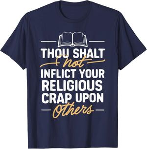 Atheism Anti-Religion Agnostic Freethinker Atheist T-Shirt - T-Shirt | Navy