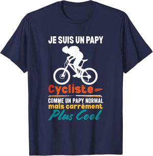I'm A Grandpa Cycling Bicycle Grandpa Bike T-Shirt - T-Shirt | Navy