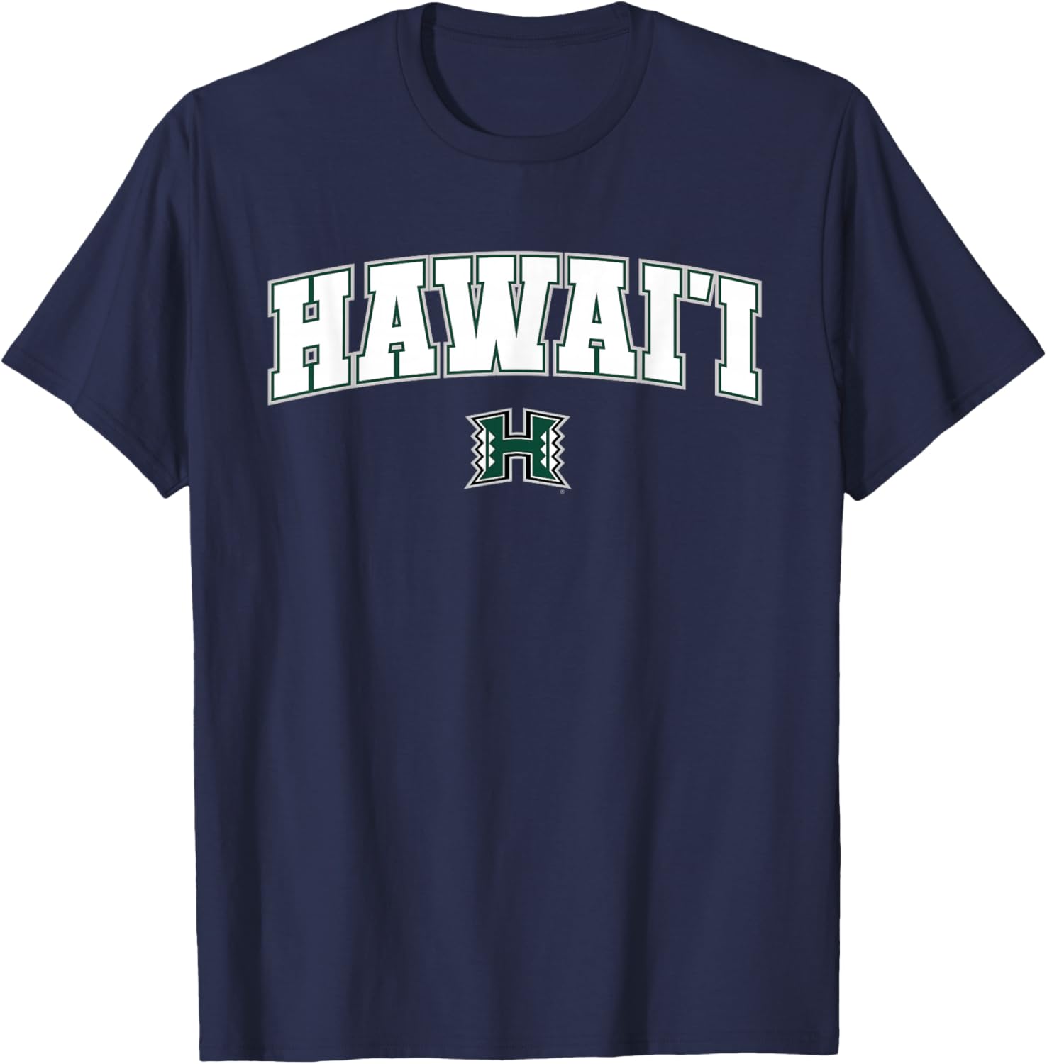 University of Hawaii Rainbow Warriors Arch Logo T-Shirt - T-Shirt | Navy