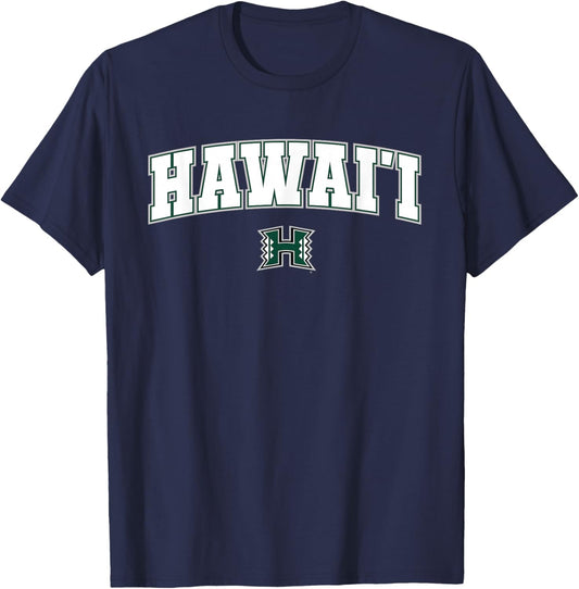 University of Hawaii Rainbow Warriors Arch Logo T-Shirt - T-Shirt | Navy