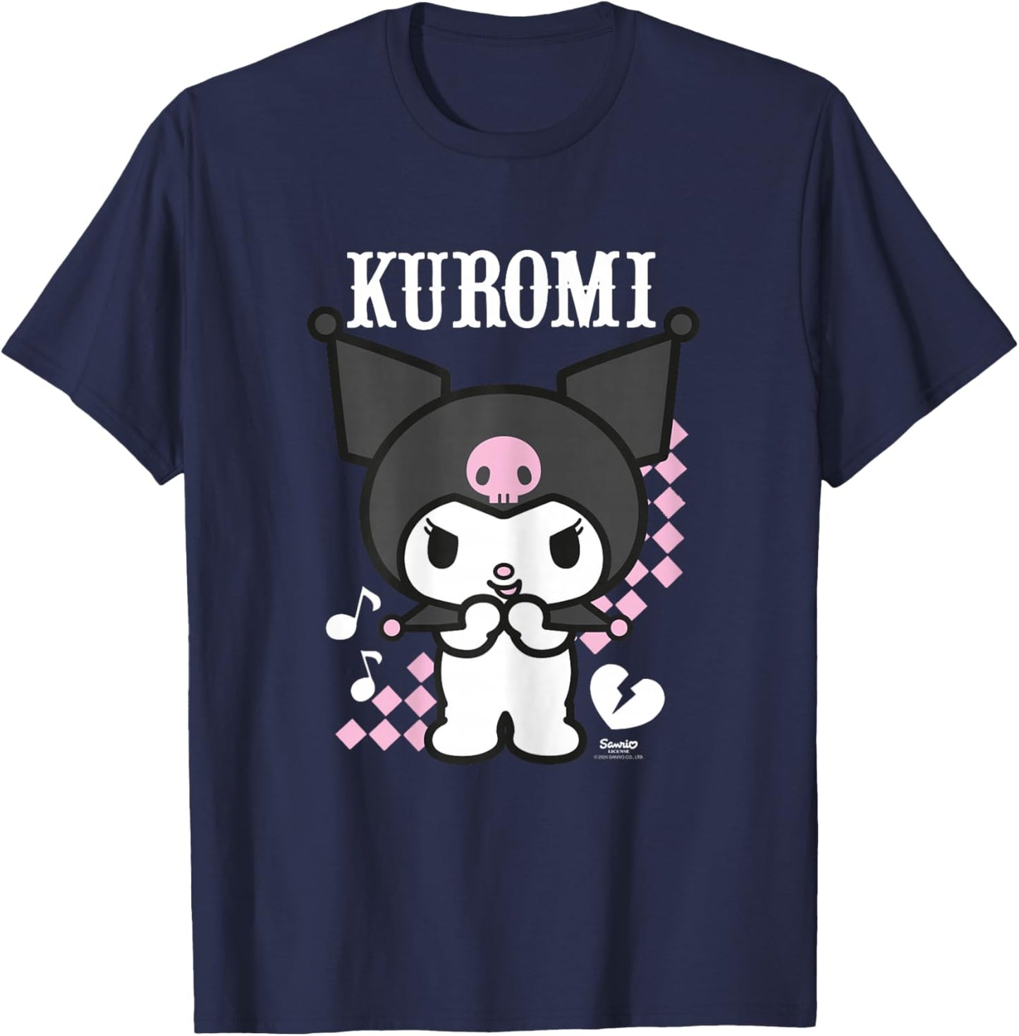 Hello Kitty Kuromi Anime T-Shirt - T-Shirt | Navy