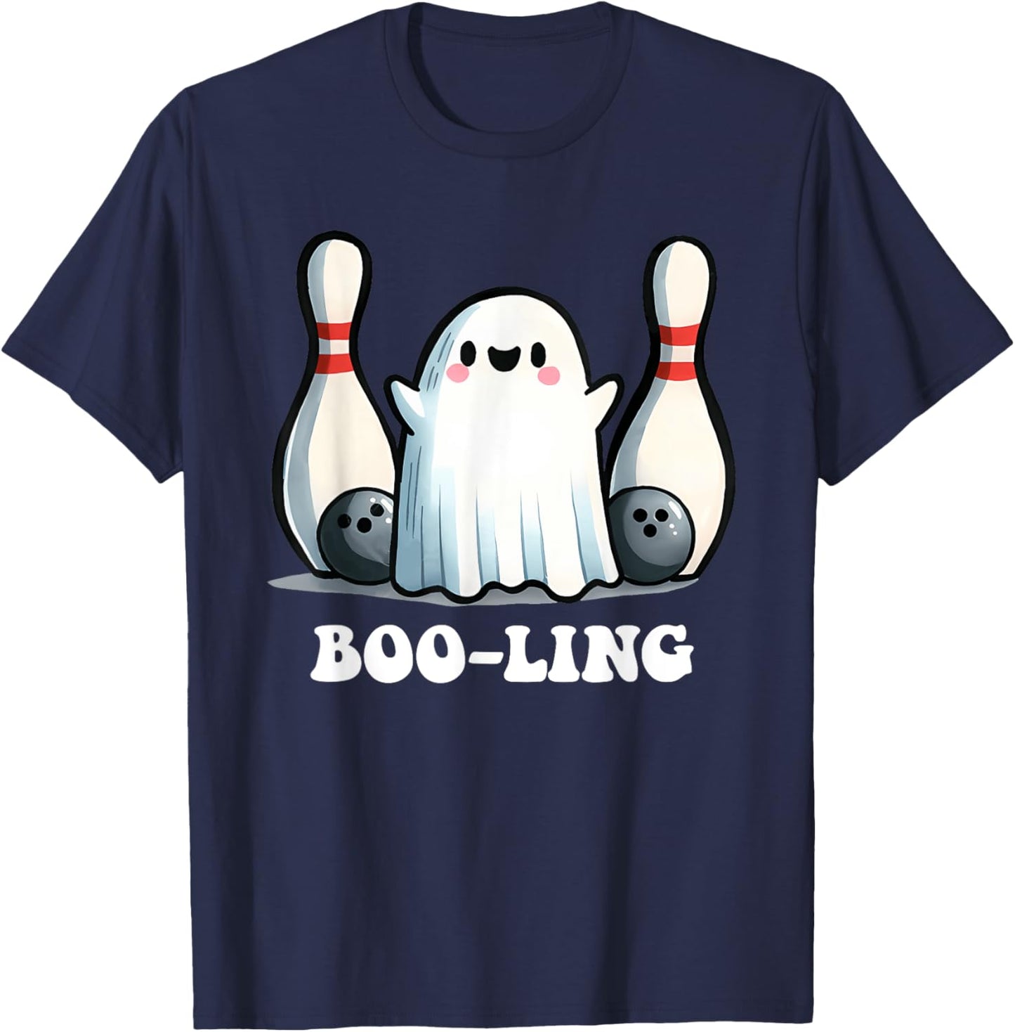 Boo-Ling Funny Boo Appael T-Shirt - T-Shirt | Navy