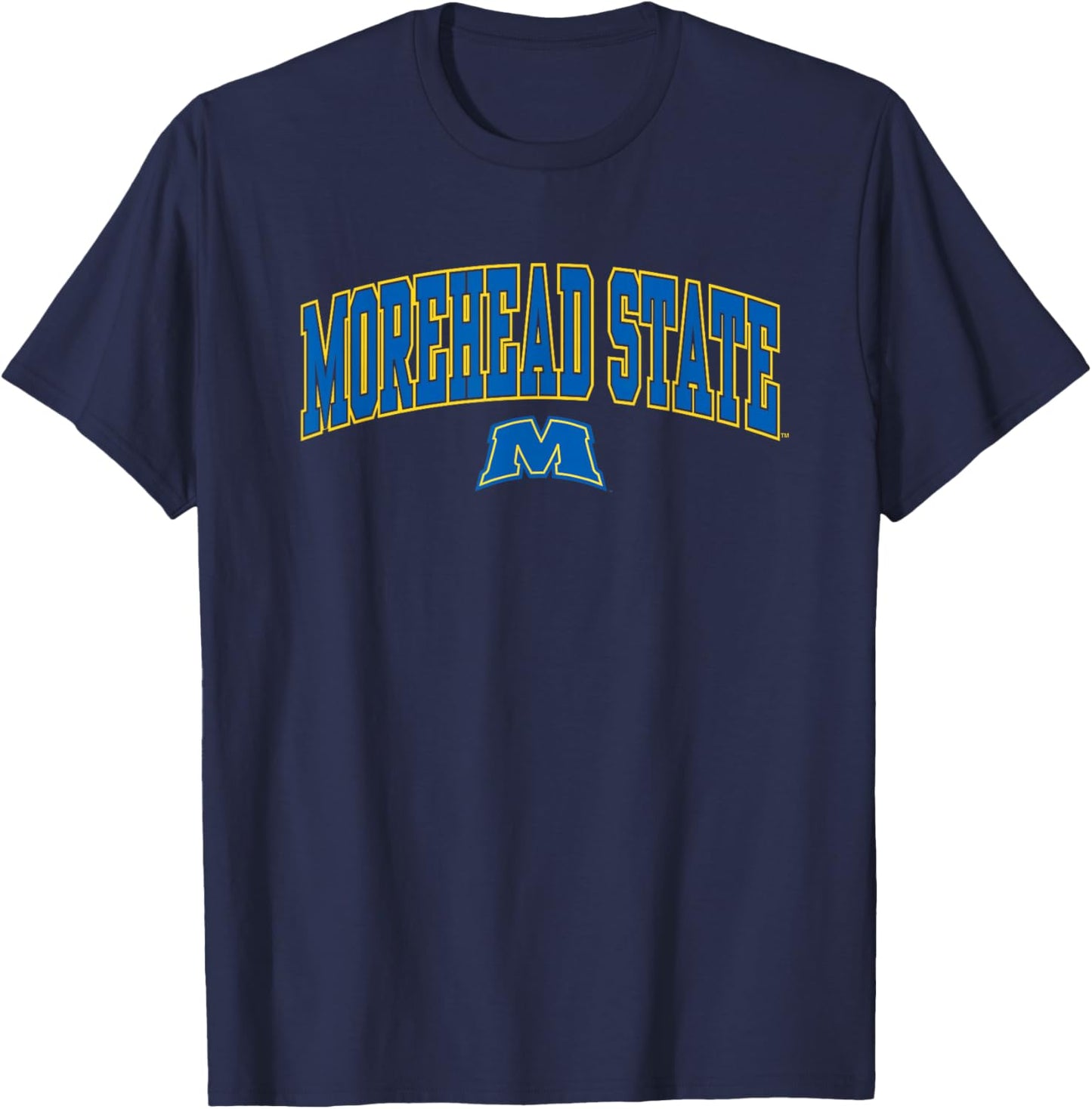 Morehead State Eagles Arch Over Black Officially Licensed T-Shirt - T-Shirt | Navy
