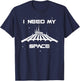 Give Me Space, Theme Park Journey, Mountain Ride, Tomorrow T-Shirt - T-Shirt | Navy