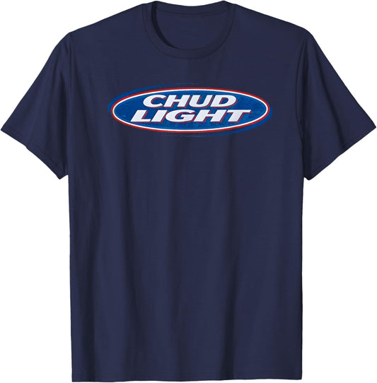 Chud Light Funny Parody Beer Style Humor T-Shirt - T-Shirt | Navy