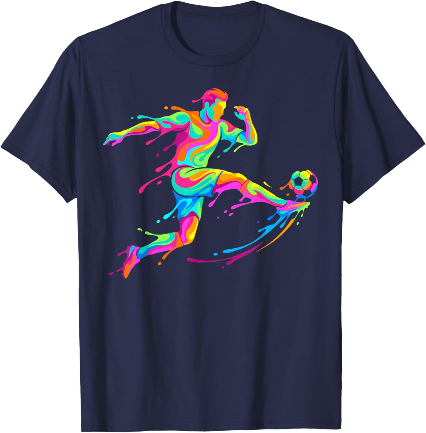 Football Player Man Child Boy Football T-Shirt - T-Shirt | Navy