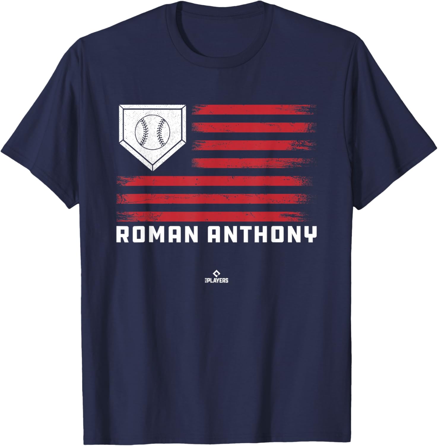 Vintage Flag Gameday Roman Anthony Prospect Baseball Fan T-Shirt - T-Shirt | Navy