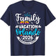Family Vacation Orland0o 2026 Matching Beach Summer Vacation T-Shirt - T-Shirt | Navy