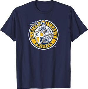 Marian University Knights Primary Logo T-Shirt - T-Shirt | Navy