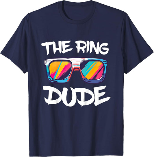 Kids The Ring Dude Shirt Kids Little Boys Ring Bearer T-Shirt - T-Shirt | Navy