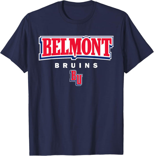 Belmont Bruins | Official NCAA University | NCAFBEL03 T-Shirt - T-Shirt | Navy