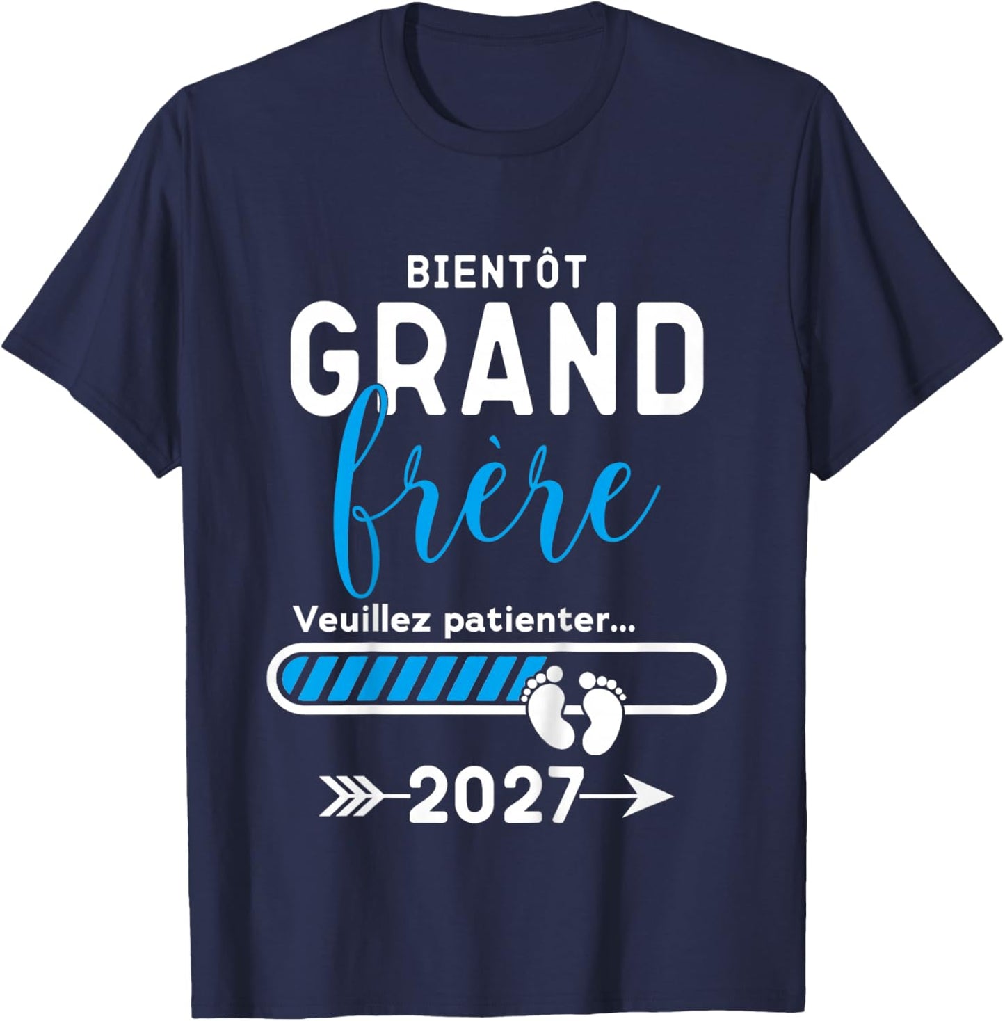 Enfant Futur Grand Frère 2027, Bientôt Grand Frère 2027 T-Shirt - T-Shirt | Navy