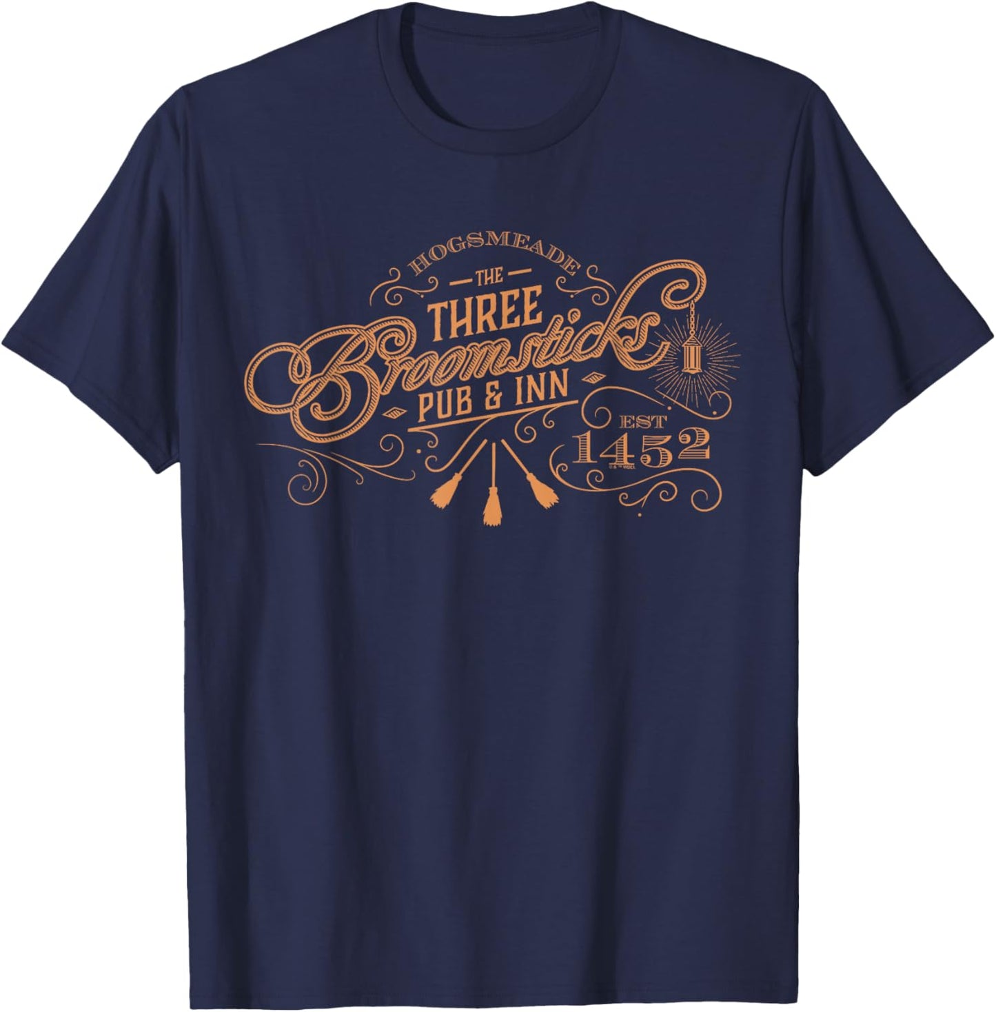 Harry Potter Three Broomsticks , Small, Black T-Shirt - T-Shirt | Navy