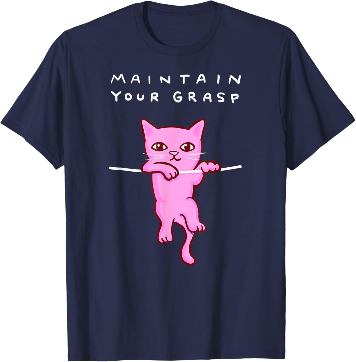 Threadless Nathan W. Pyle Maintain Your Grasp Graphic T-Shirt - T-Shirt | Navy