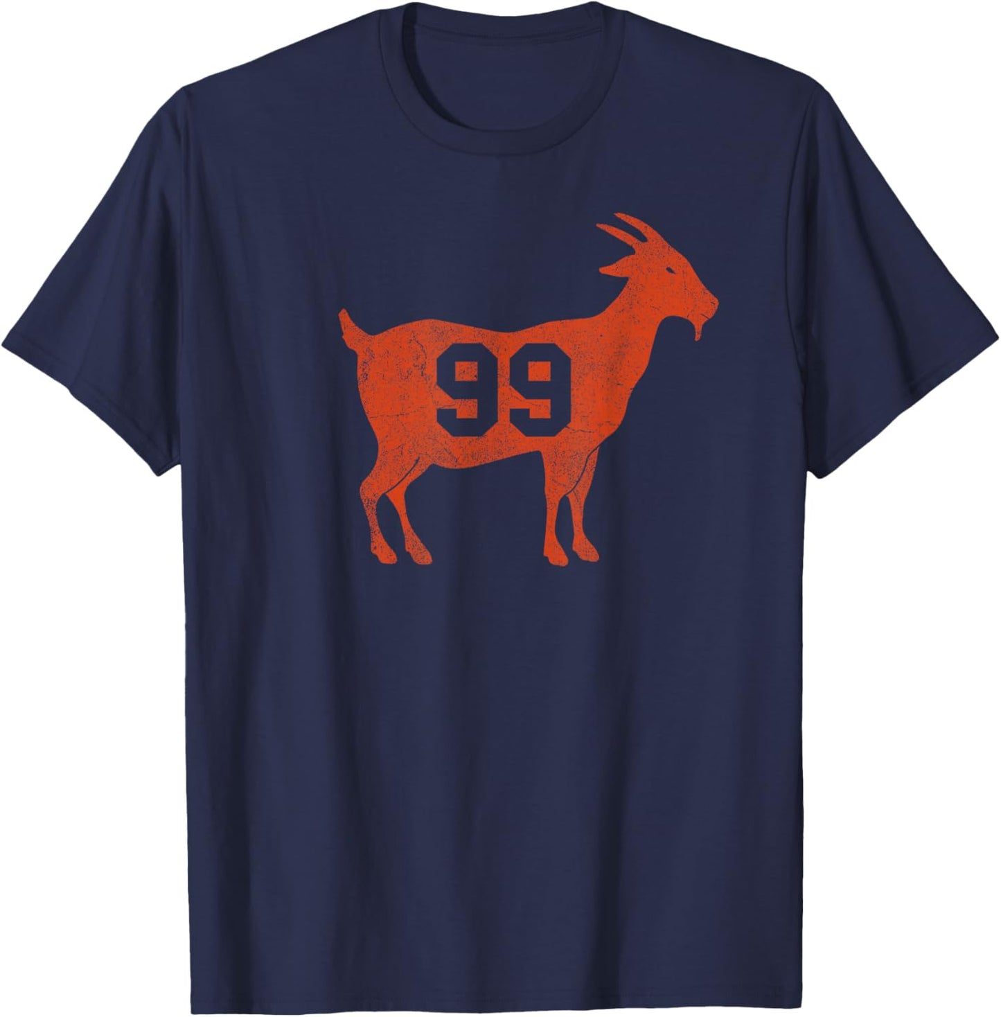 Goat 99 Gretzky Hockey Legend Greatest Of All Time T-Shirt - T-Shirt | Navy