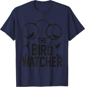 The Bird Watcher Funny Bird Nerd Birds Lover Ornithologist T-Shirt - T-Shirt | Navy