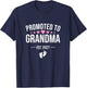 Promoted to Grandma Est 2027, New Grandma 2027 T-Shirt - T-Shirt | Navy