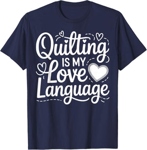 Quilting Mom Patchwork Quilt Guild Grandma Quilters T-Shirt - T-Shirt | Navy