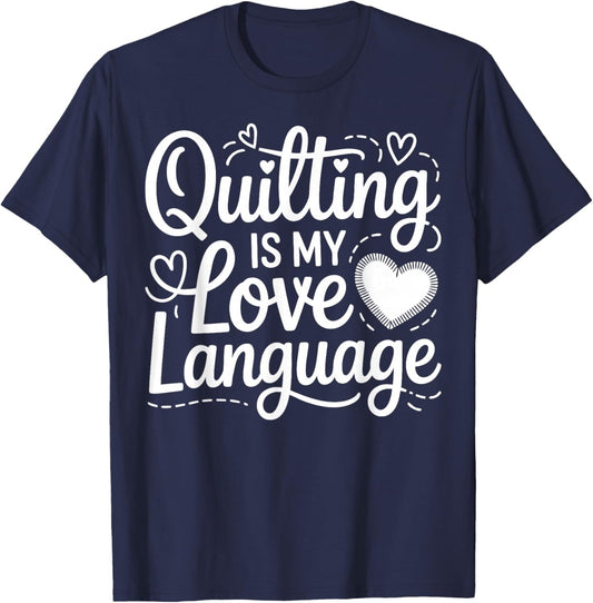 Quilting Mom Patchwork Quilt Guild Grandma Quilters T-Shirt - T-Shirt | Navy