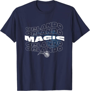 NBA Orlando Magic Wave Outline Team Logo T-Shirt - T-Shirt | Navy