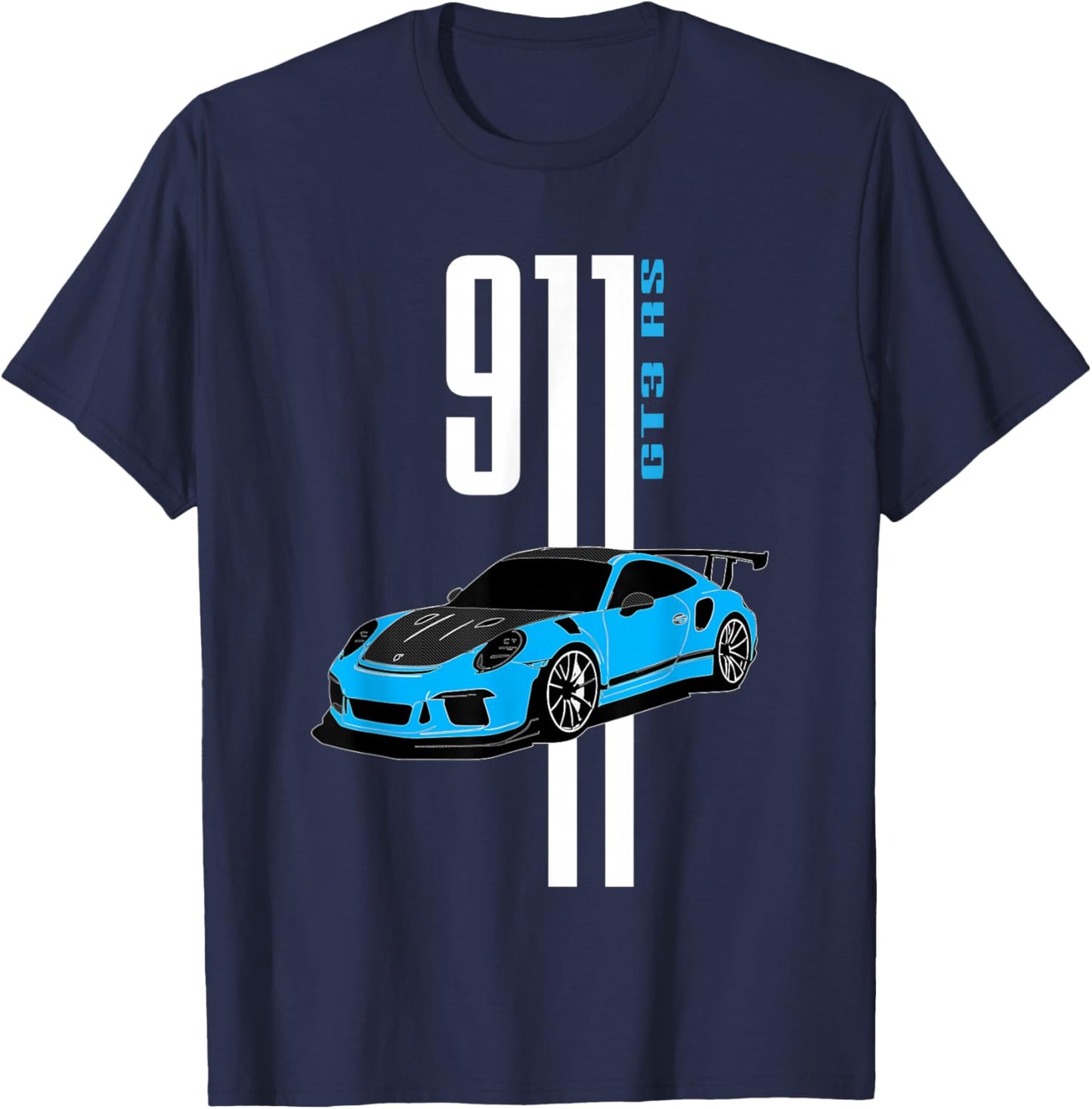 Driftauto Iconic 911 GT3 RS Mechanic Engineer Garage SE T-Shirt - T-Shirt | Navy
