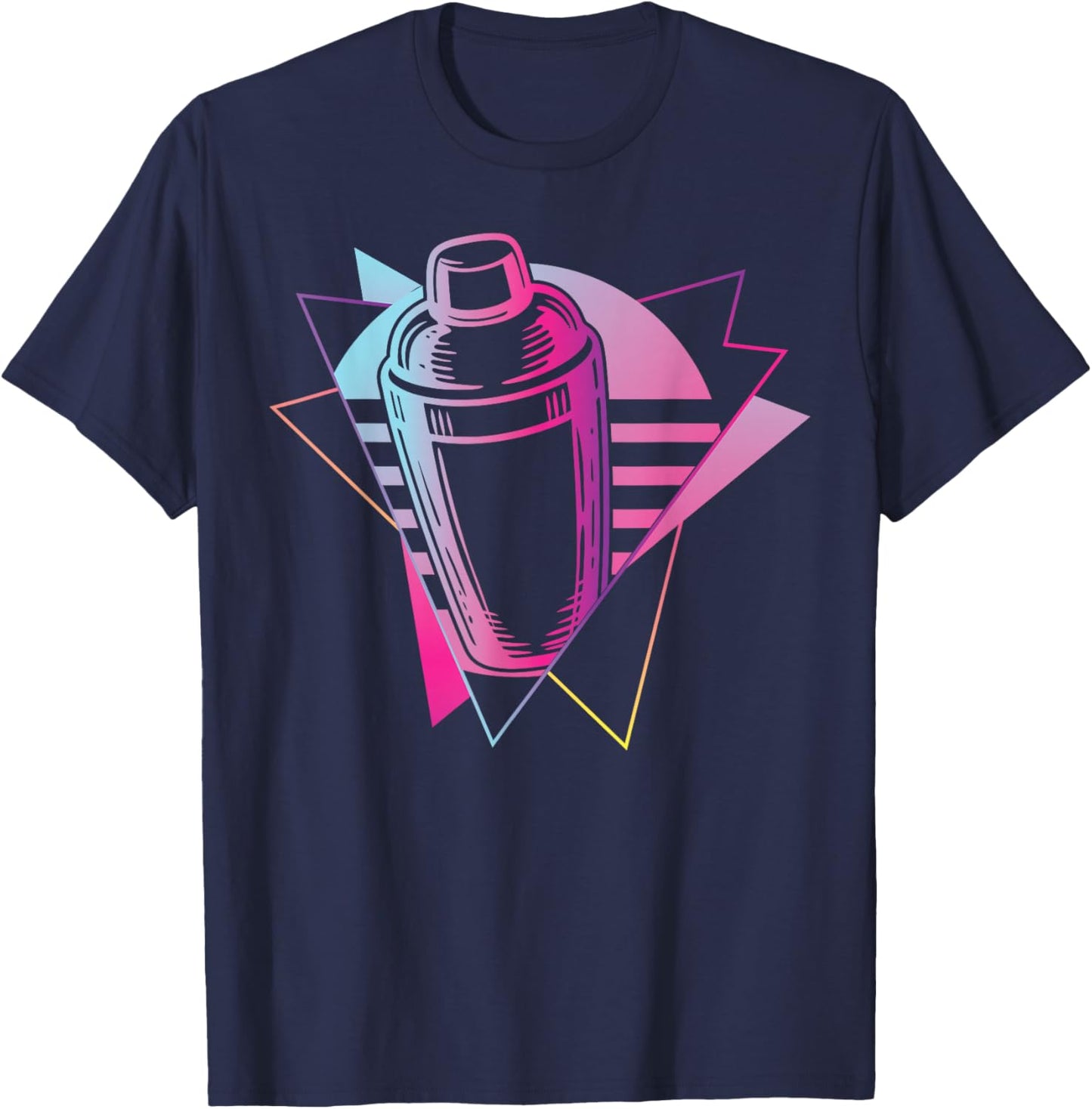 Bartender Mixologist 80's 90s Retro Vintage T-Shirt - T-Shirt | Navy