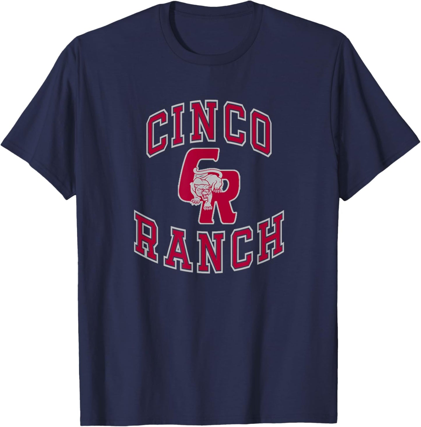 Cinco Ranch High School Cougars T-Shirt - T-Shirt | Navy