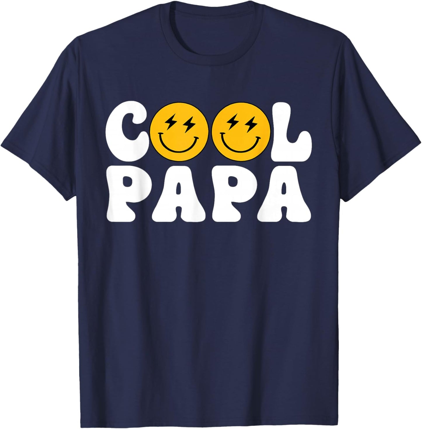 Papa One Happy Dude Birthday Theme Family Matching T-Shirt - T-Shirt | Navy