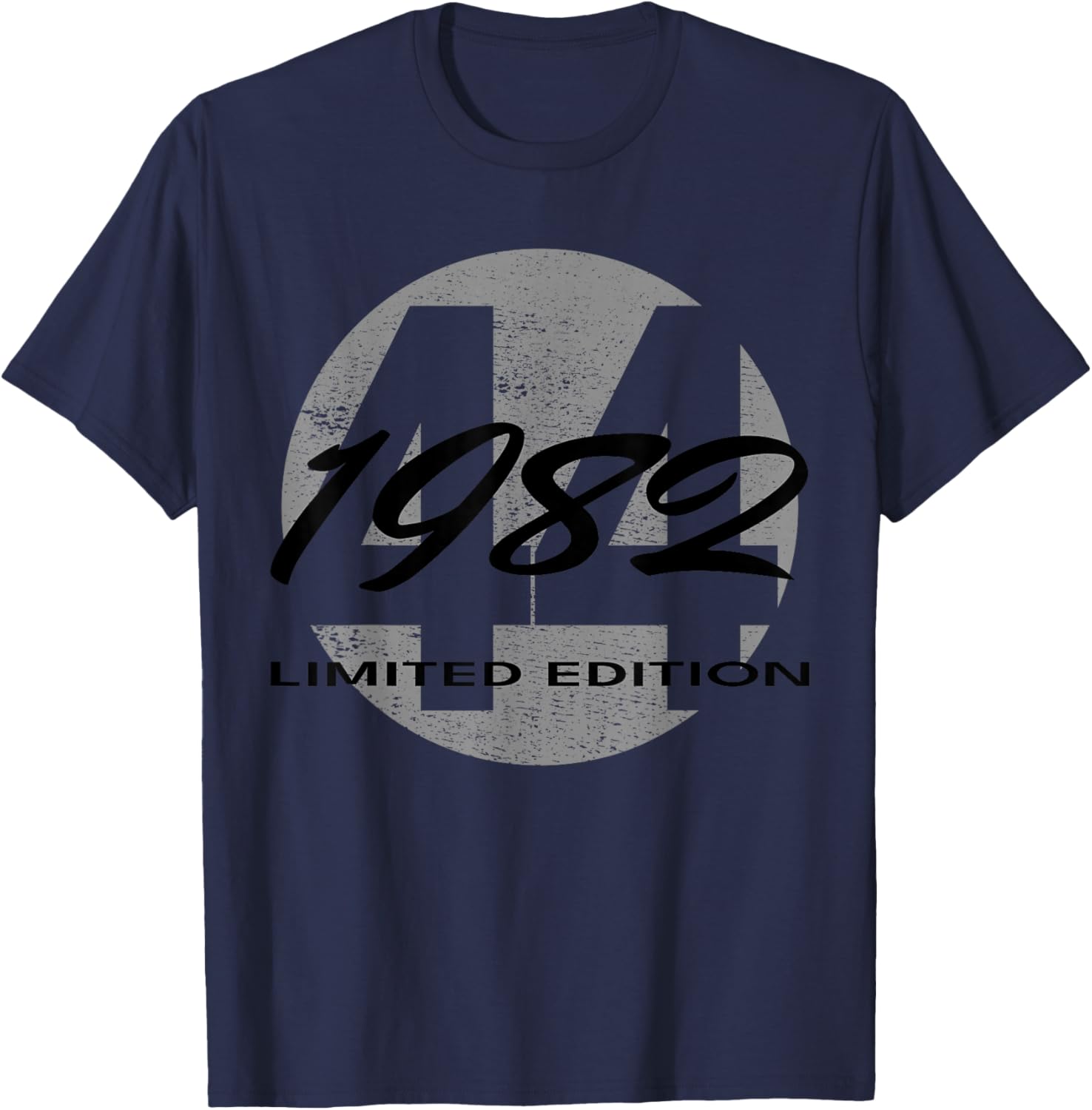 44th Birthday Man Woman 44 Years 1982 Funny Gift T-Shirt - T-Shirt | Navy