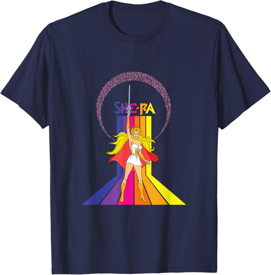 Masters of The Universe She-Ra Rainbow T-Shirt - T-Shirt | Navy