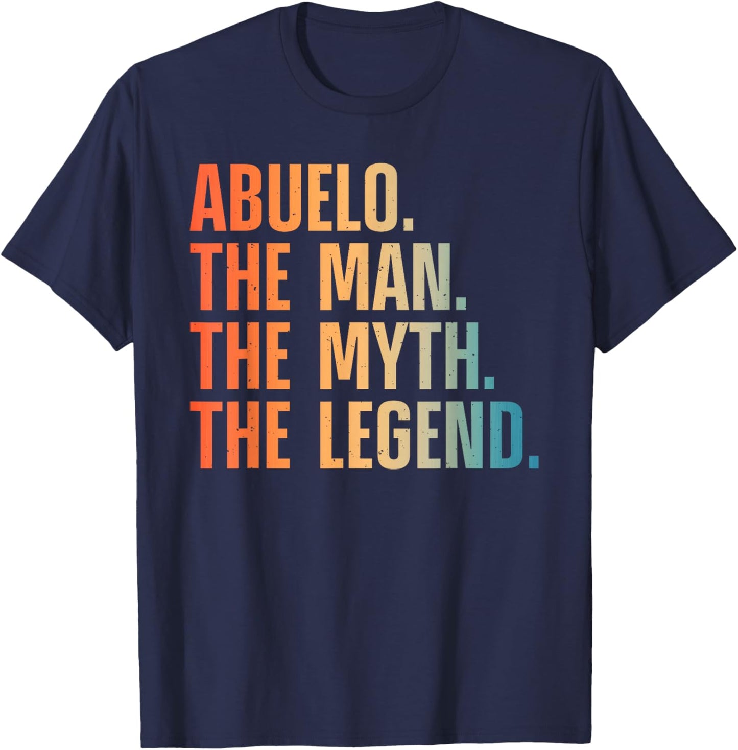 Abuelo Design For Grandpa Grandfather From Grandkids Abuelo T-Shirt - T-Shirt | Navy