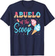 Abuelo Of The Scoop Ice Cream Gender Reveal Baby Shower T-Shirt - T-Shirt | Navy