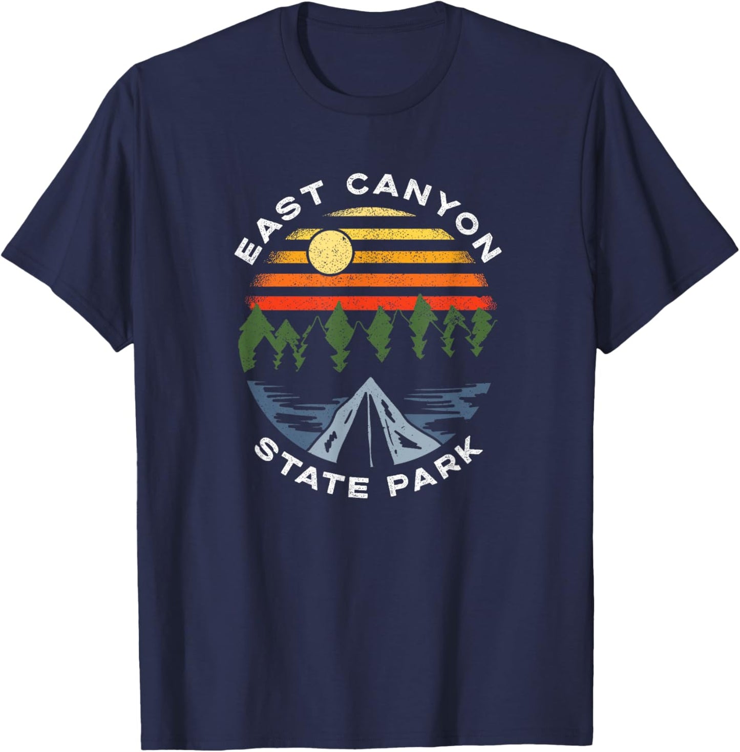 East Canyon State Park Utah Mountains Forest Vacation T-Shirt - T-Shirt | Navy