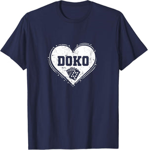 Doppelkopf Heart T-Shirt - T-Shirt | Navy