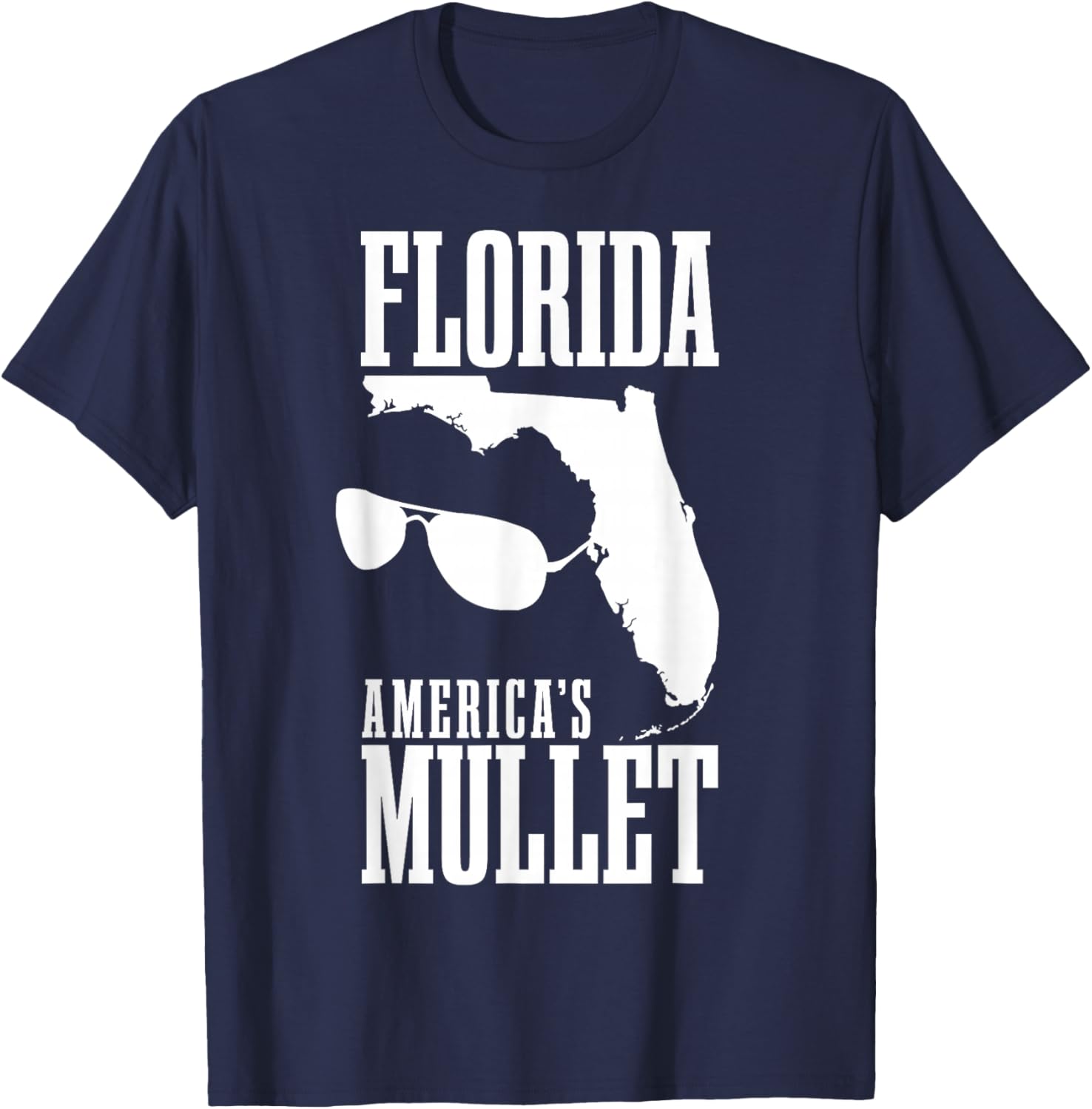 Florida America's Mullet Funny T-Shirt - T-Shirt | Navy