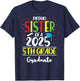 Funny Proud Sister of a Class of 2025 5th Grade Graduate T-Shirt - T-Shirt | Navy