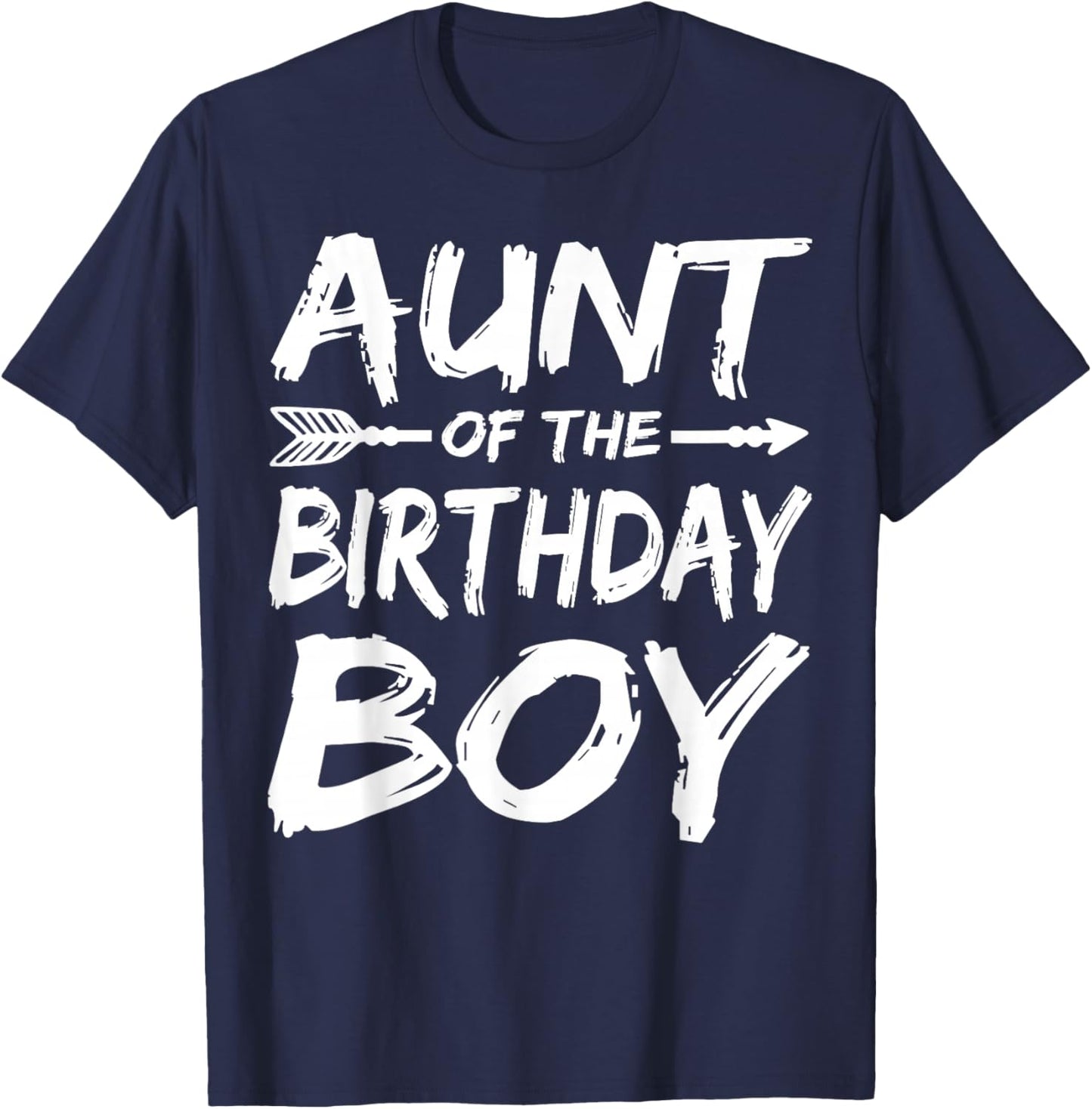 Aunt of The Birthday boy Family Matching Party T-Shirt - T-Shirt | Navy