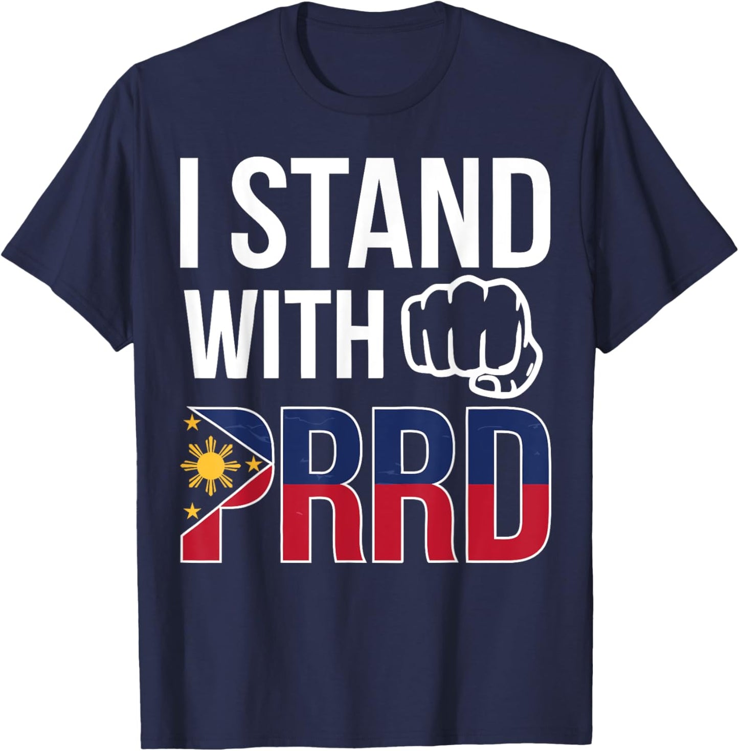 Free Duterte Supporter President Rodrigo Digong Duterte T-Shirt - T-Shirt | Navy