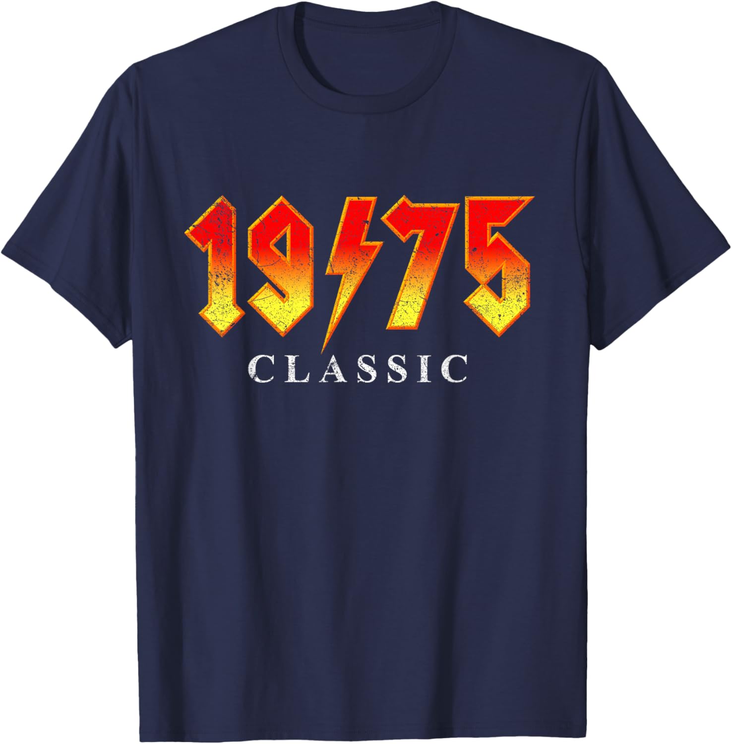 Vintage 1975 Classic Rock Legend 50 Year Old 50th Birthday T-Shirt - T-Shirt | Navy