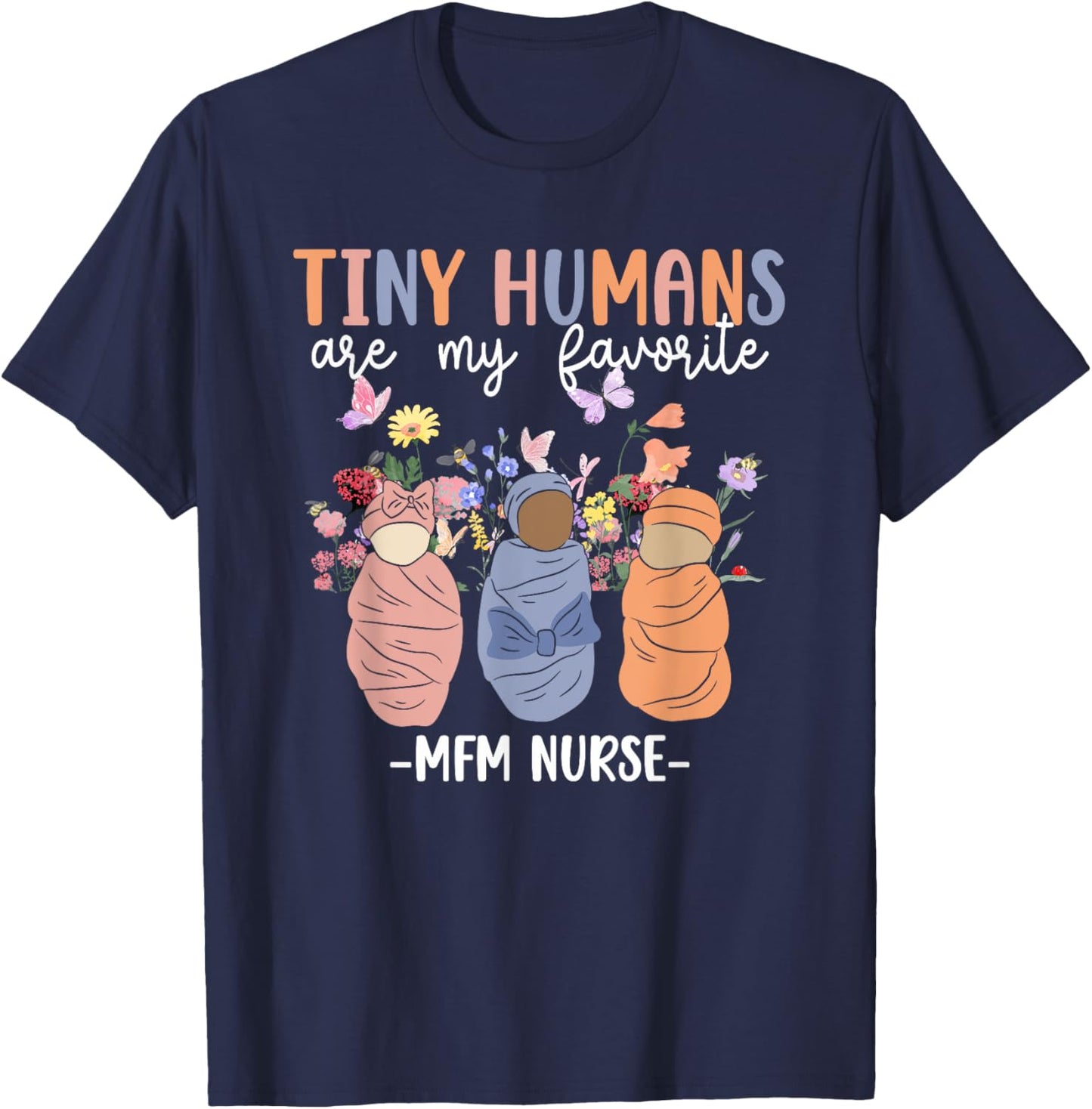 Best MFM Nurse Maternal Fetal Medicine Nurse MFM Nursing T-Shirt - T-Shirt | Navy